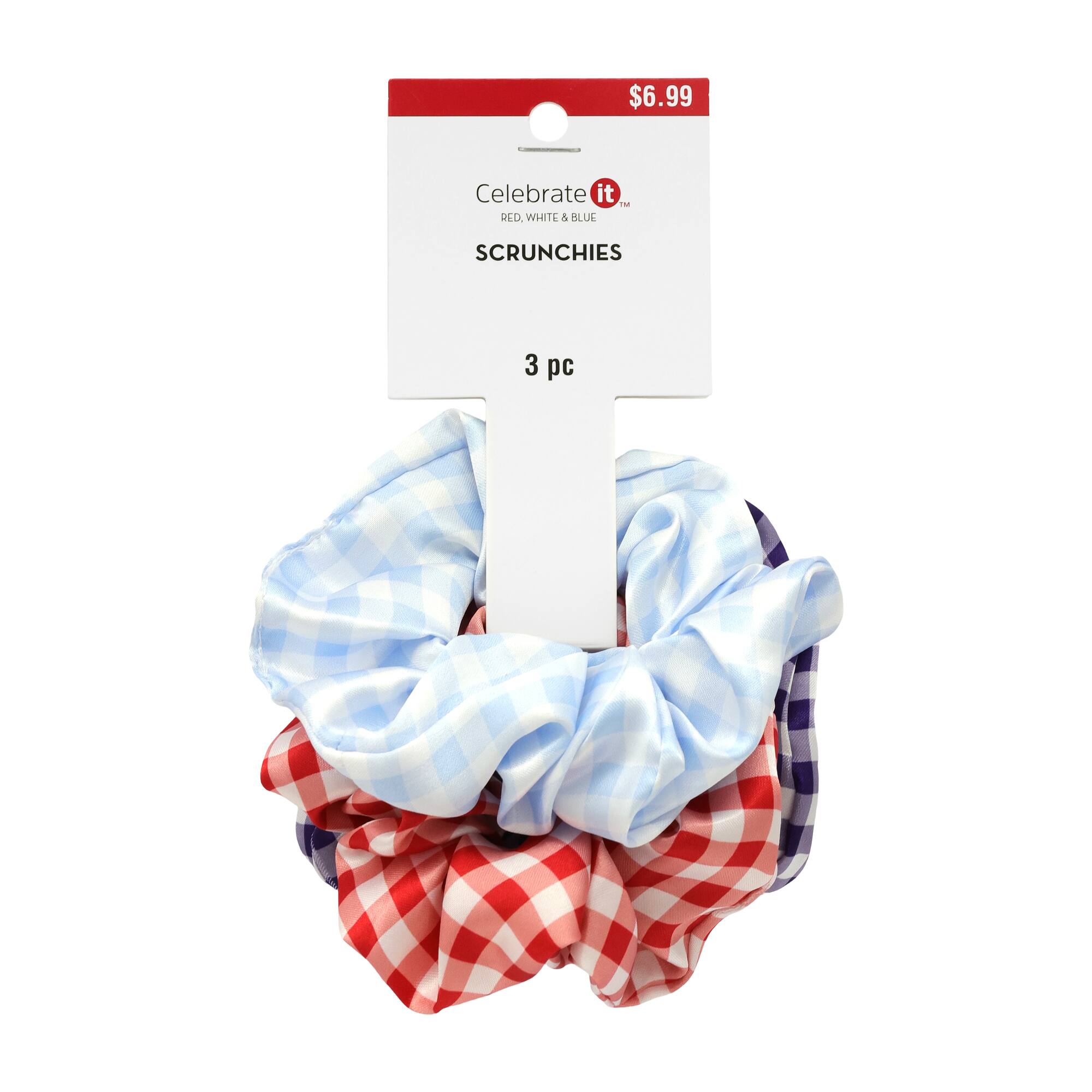 Red, White & Blue Scrunchies, 3ct. by Celebrate It™